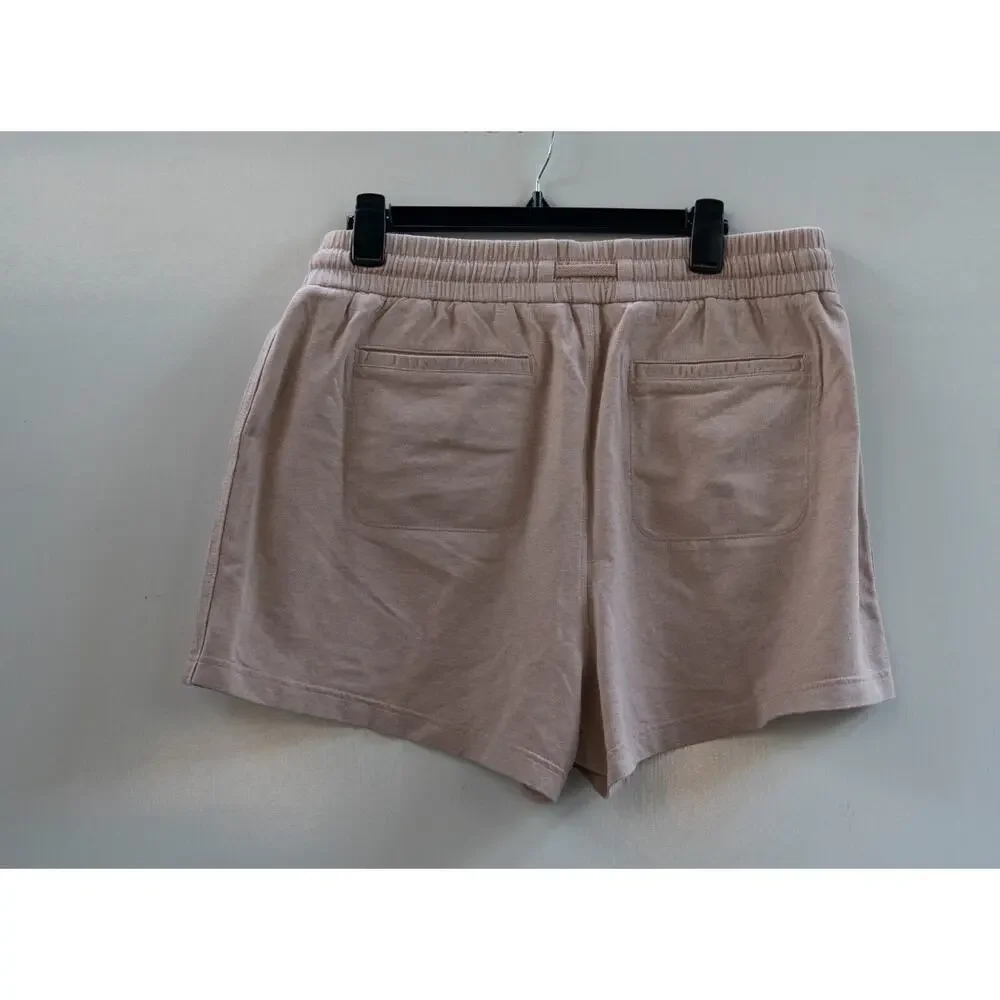 NWT Athleta Farallon Short Moca Tan Lounge Leisure Pull On Elastic Waist Size 18
